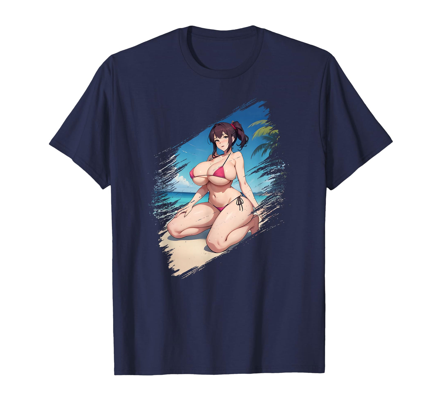 Big Boobs Anime Manga Girl Women Bikini T-Shirt