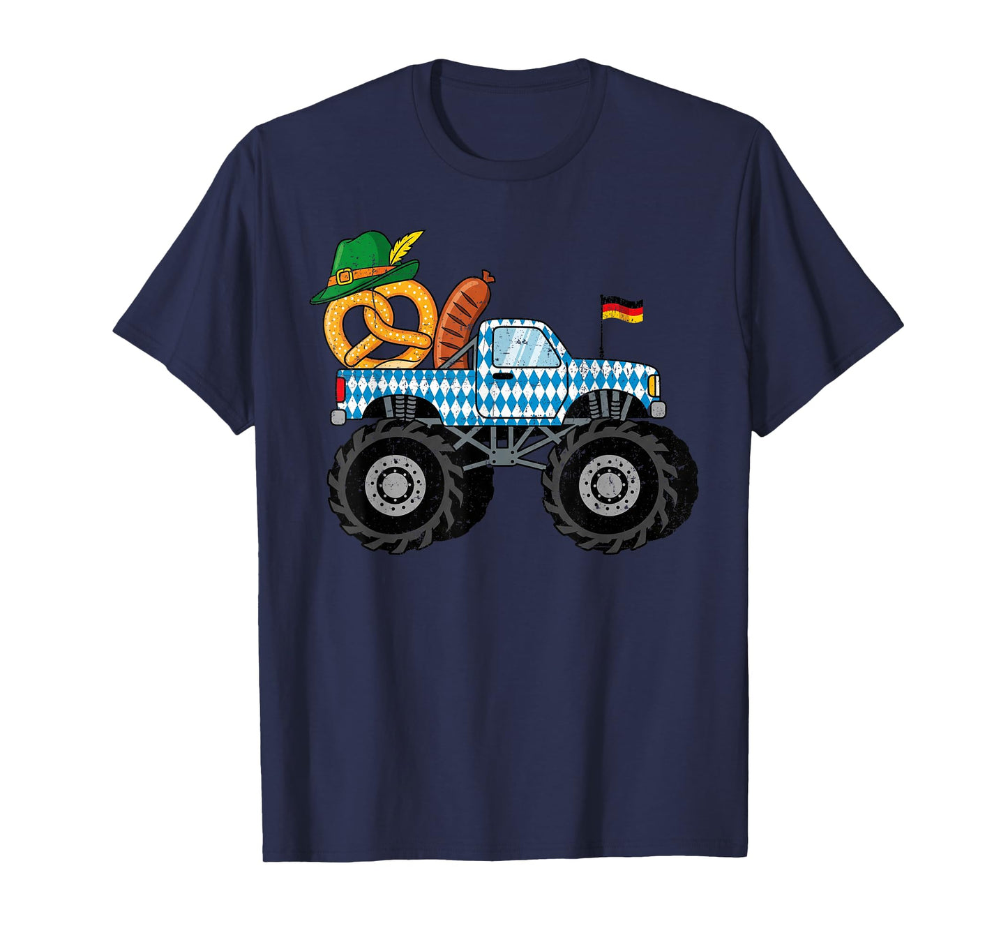 Oktoberfest Monster Truck German Boys Kids Toddler Youth Men T-Shirt