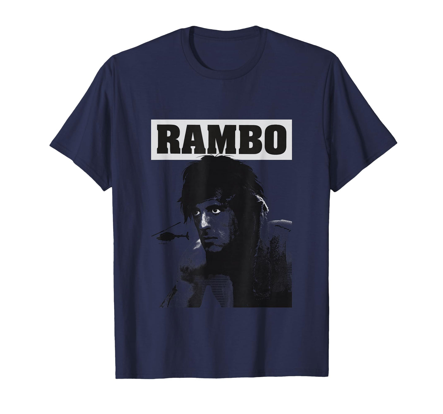 Rambo First Blood Helicopter Poster T-Shirt