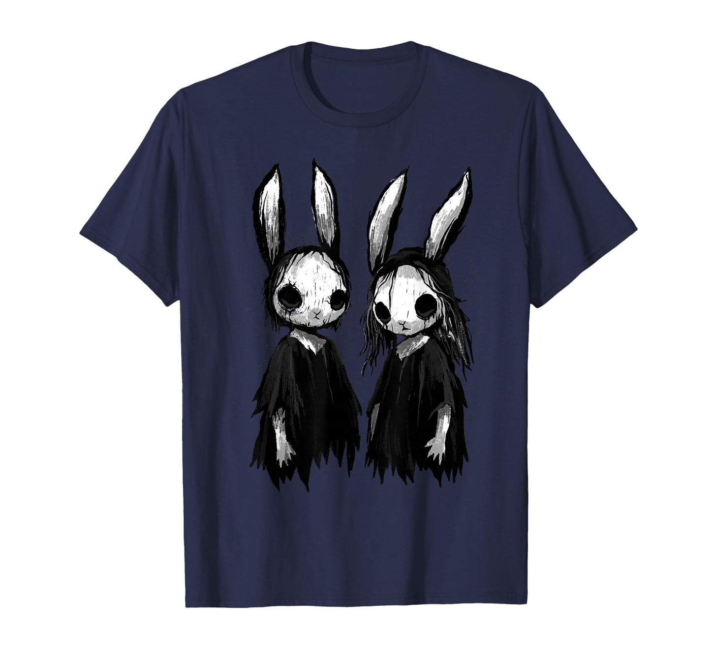 Gothic Shirt Creepy Bunny Goth Rabbit Evil Bunnies Weirdcore T-Shirt
