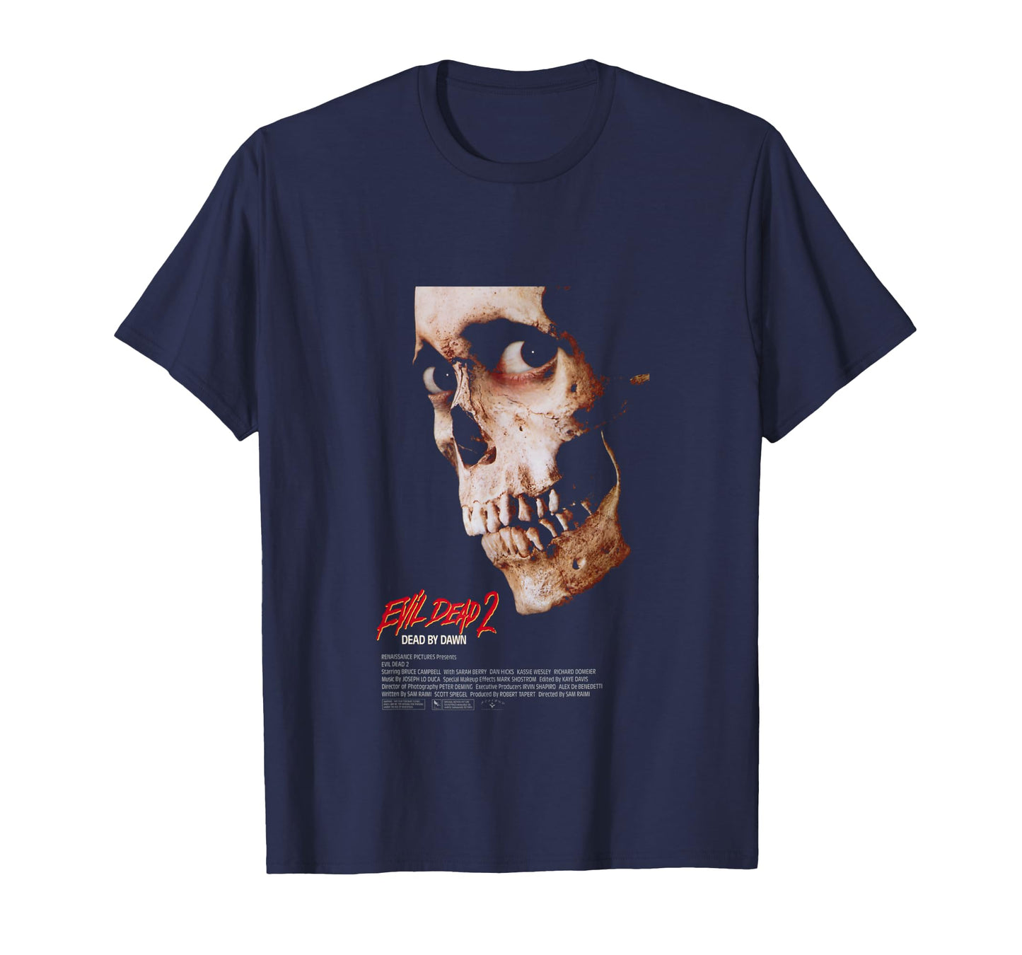 Evil Dead 2 Dead by Dawn Theatrical Poster T-Shirt