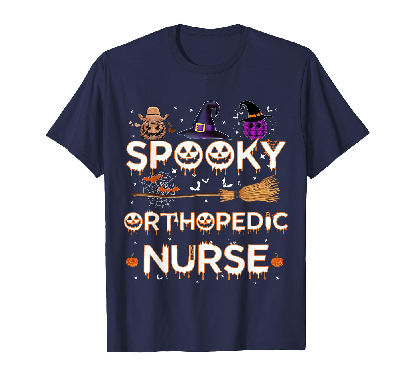 Orthopedic Nurse Halloween Costume Pumpkin Orthopedic Nurse T-Shirt