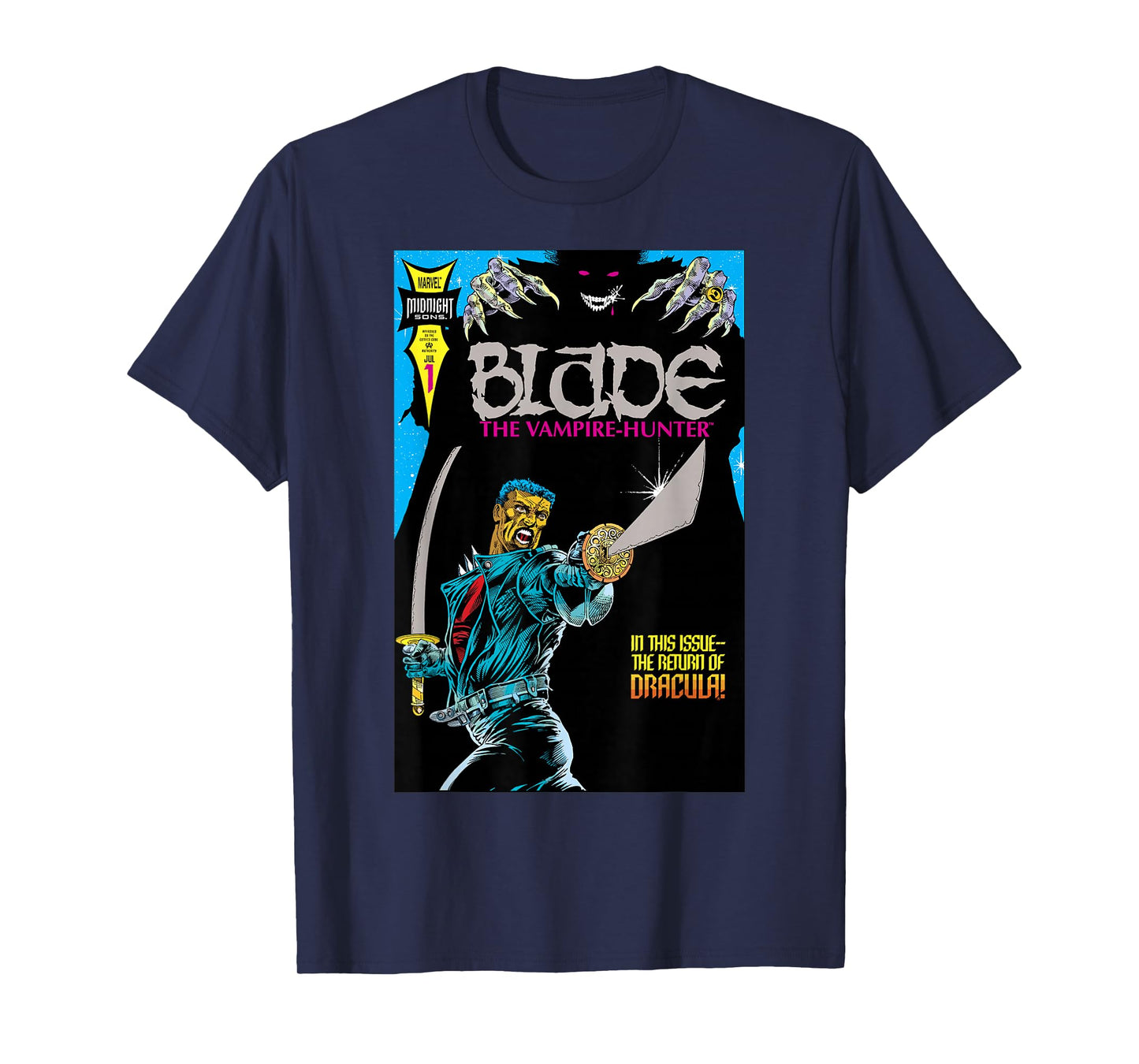 Marvel Blade The Return of Dracula Comic Cover T-Shirt