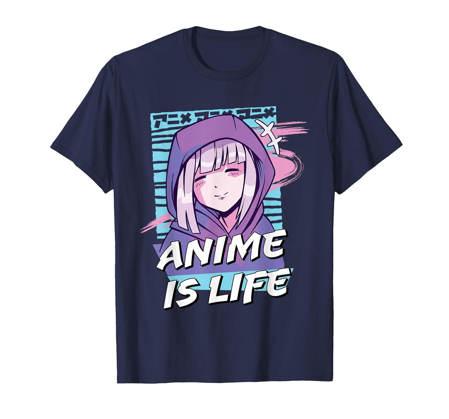 Anime is Life | Cute Anime Girl Otaku Graphic T-Shirt