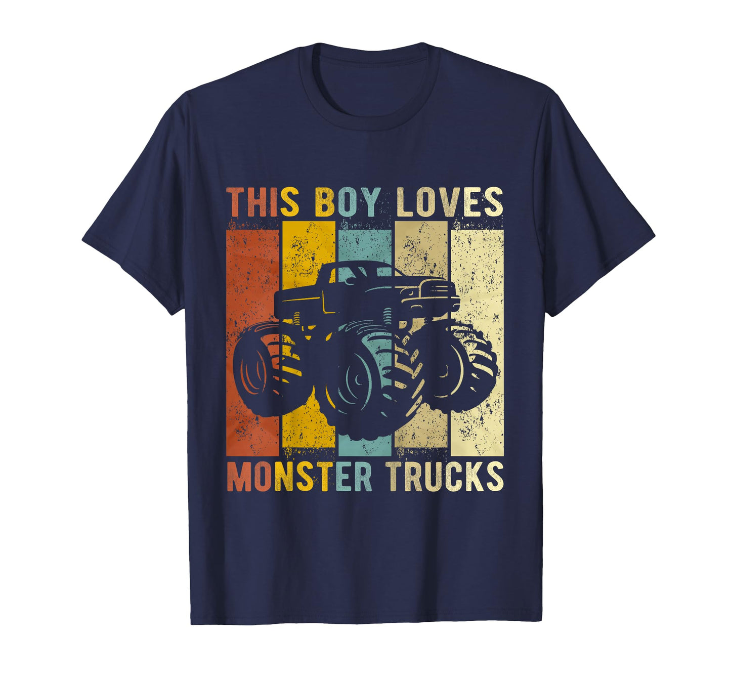 Kids This Boy Loves Monster Trucks Boys Monster Truck T-Shirt