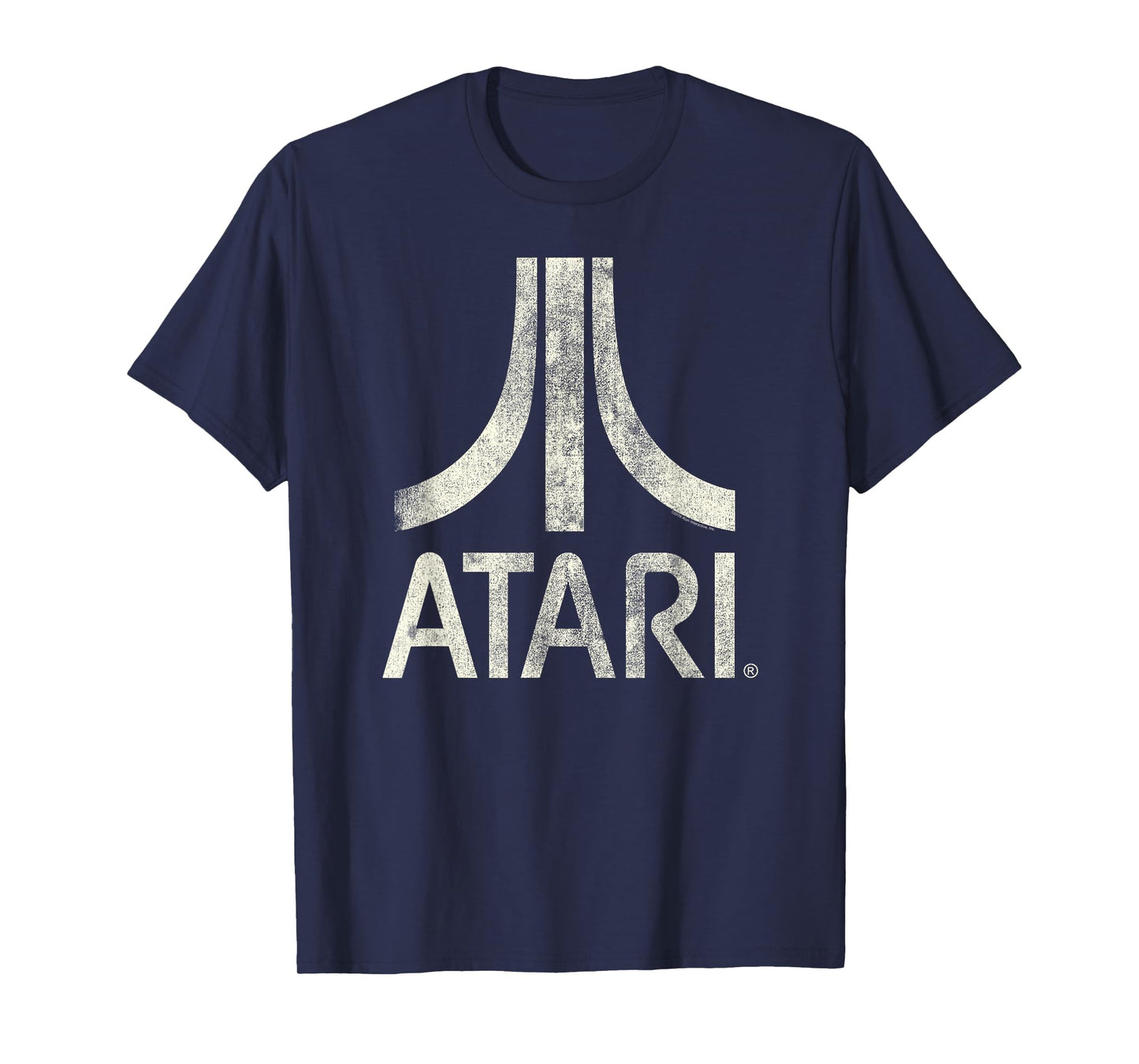 ATARI Classic Video Game Logo Design Print T-Shirt