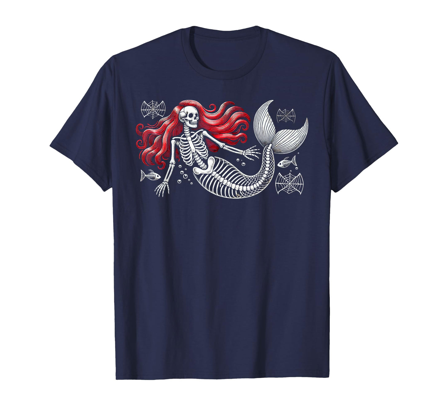 Zombie Mermaid Halloween Costume Spooky Trick Or Treat T-Shirt