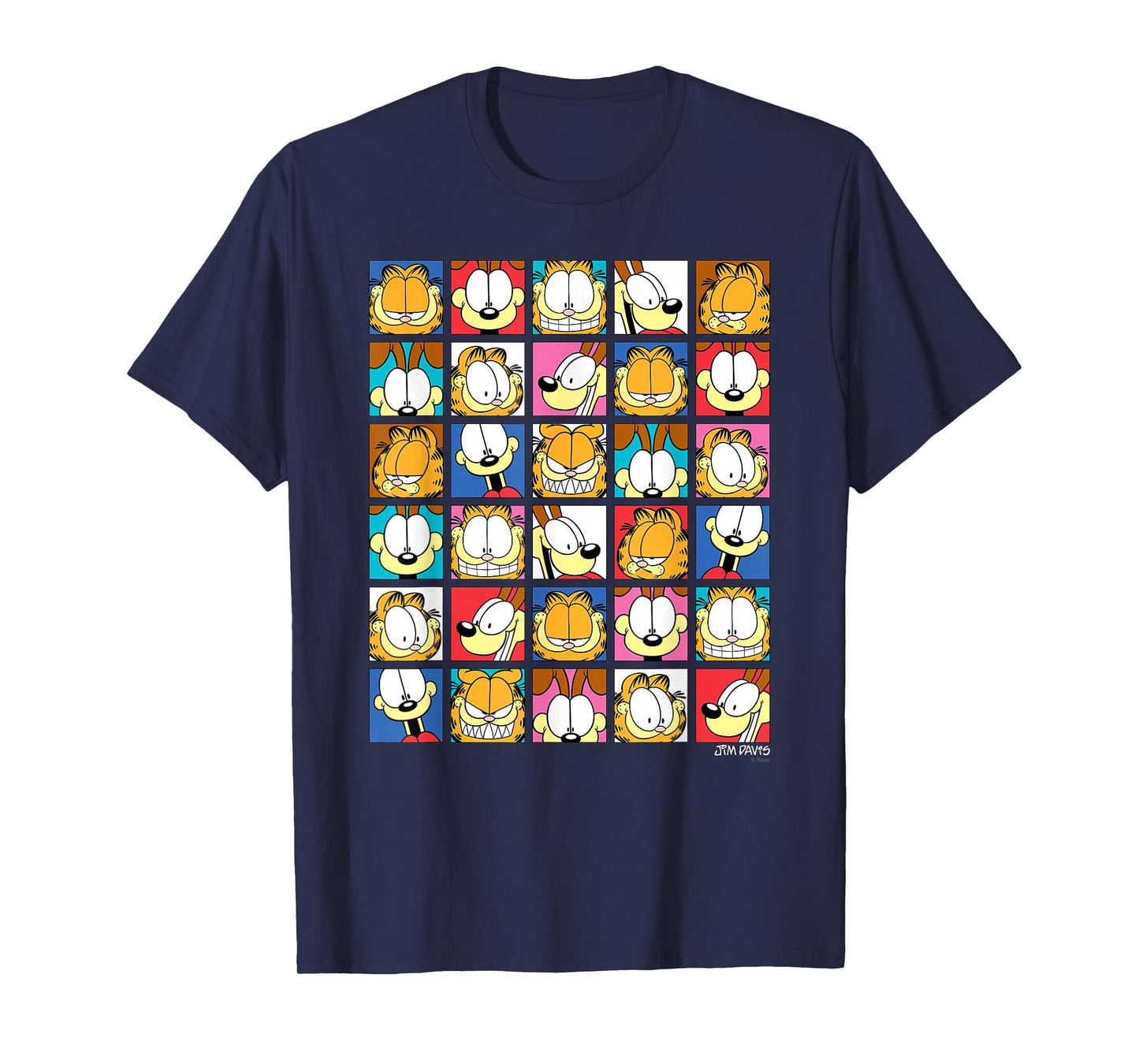 Garfield Expressions Collage Cartoon Cat T-Shirt