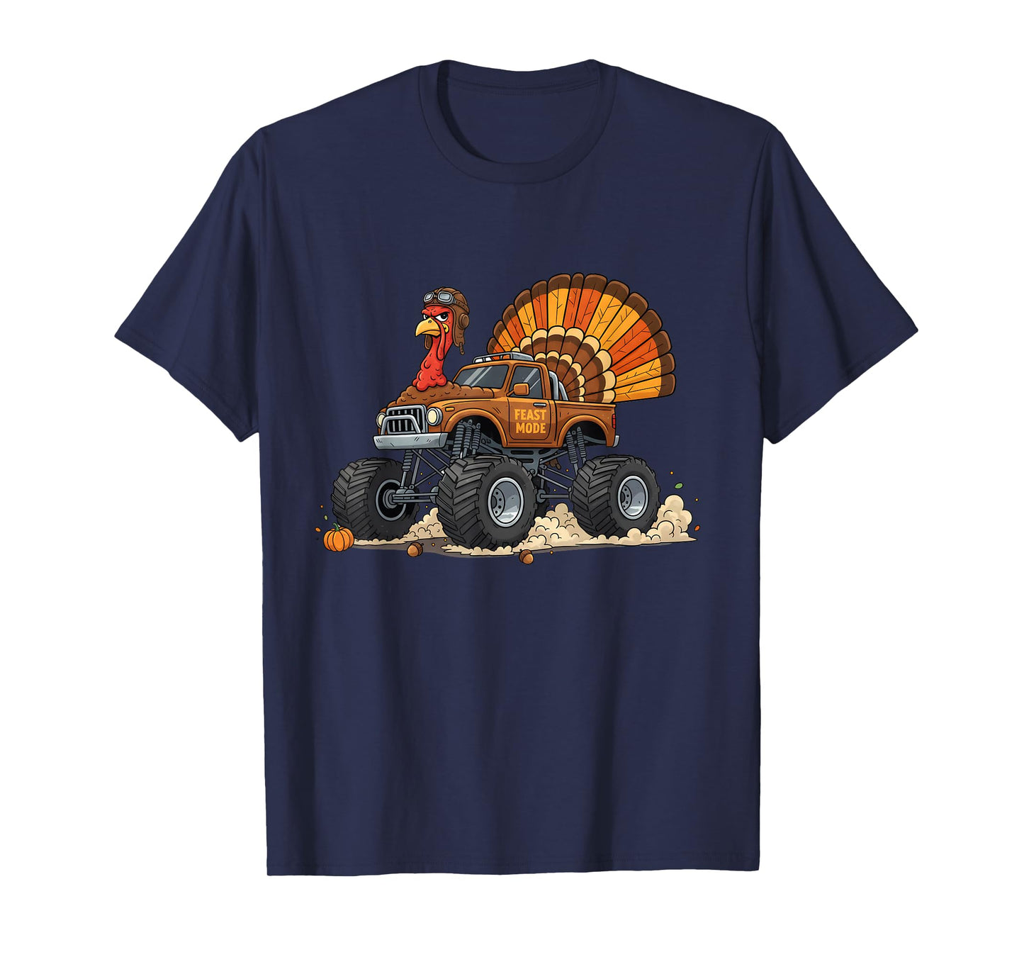 Thanksgiving Turkey Monster Truck Kids T-Shirt