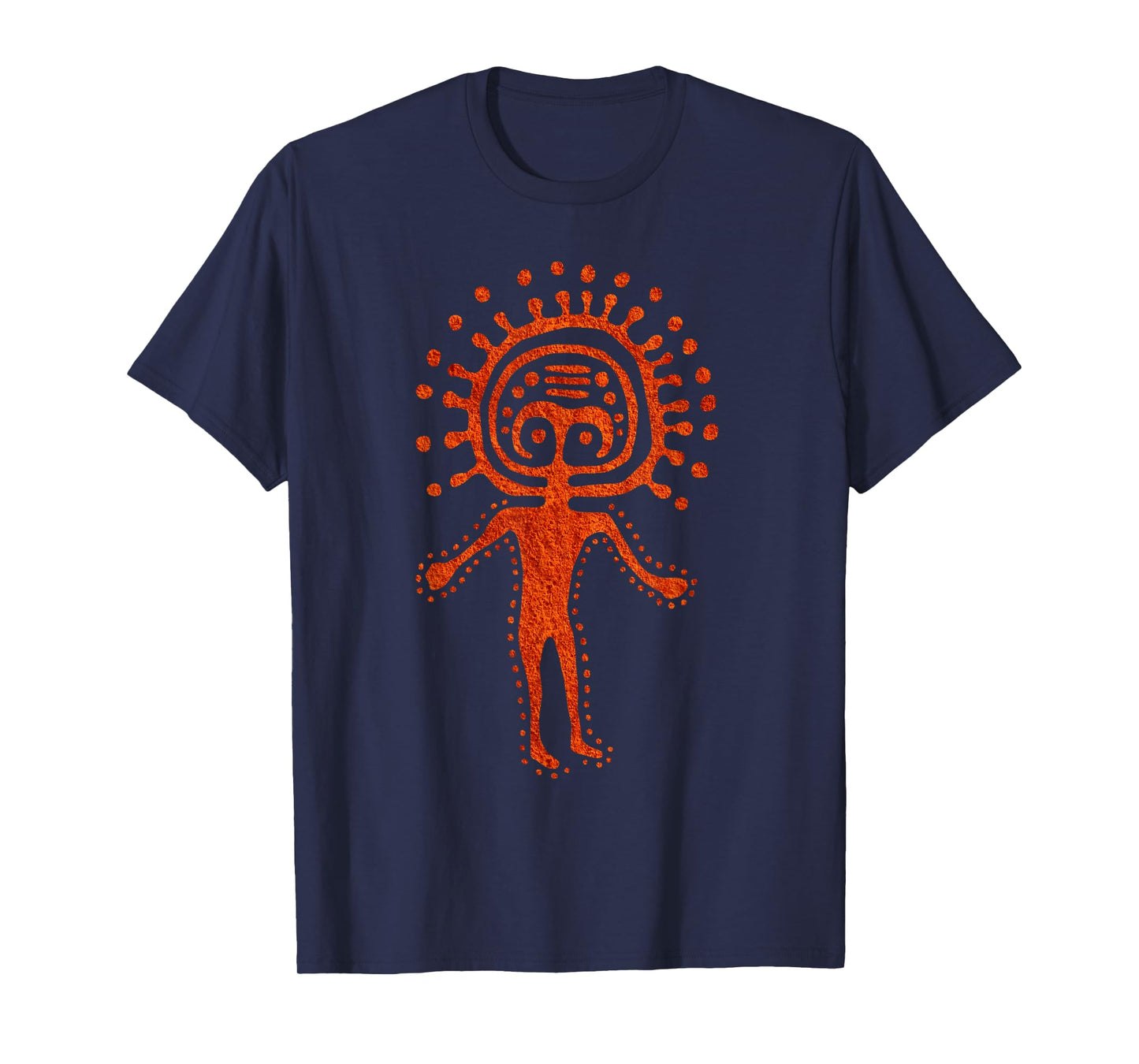 Kazak Man Alien Shaman Symbol Cosmic Paleo Petroglyph Art T-Shirt