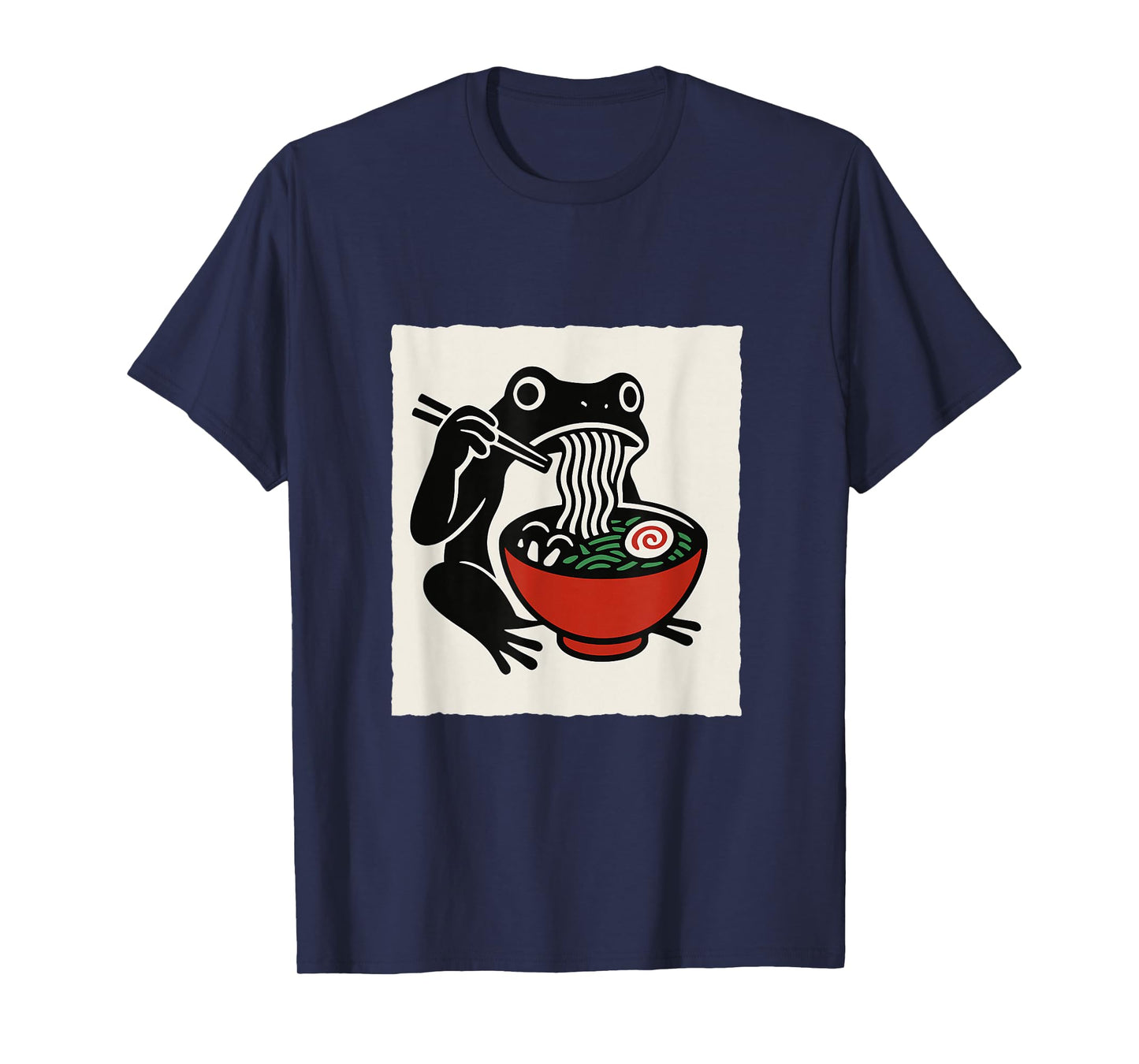 Funny Frog Ramen Apparel for Anime Lovers T-Shirt