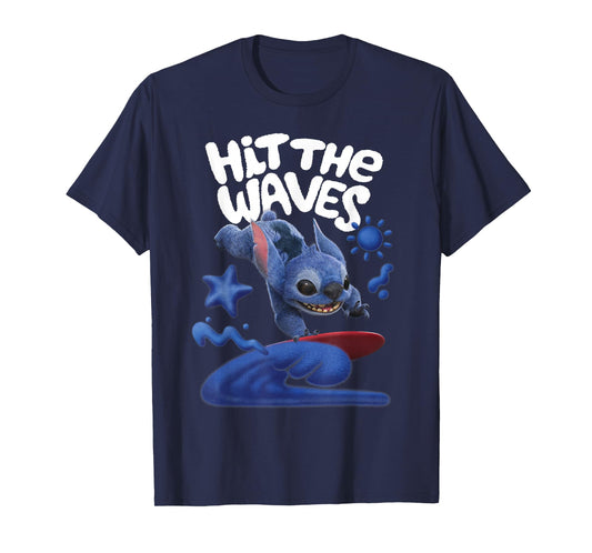 Disney Lilo & Stitch Live-Action Movie Hit The Waves Surfing T-Shirt
