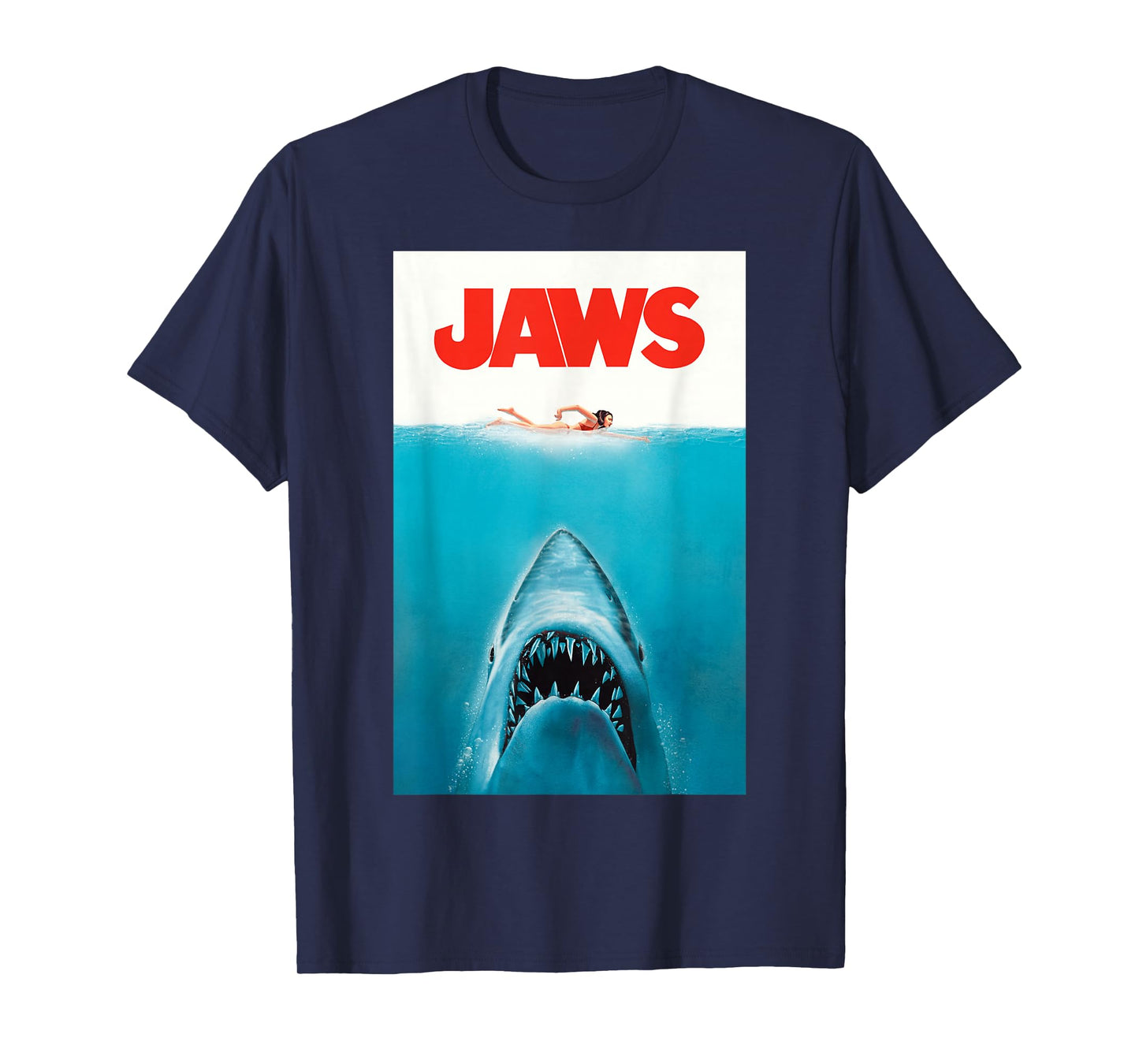 Jaws 50th Anniversary Poster Classic Front & Back T-Shirt