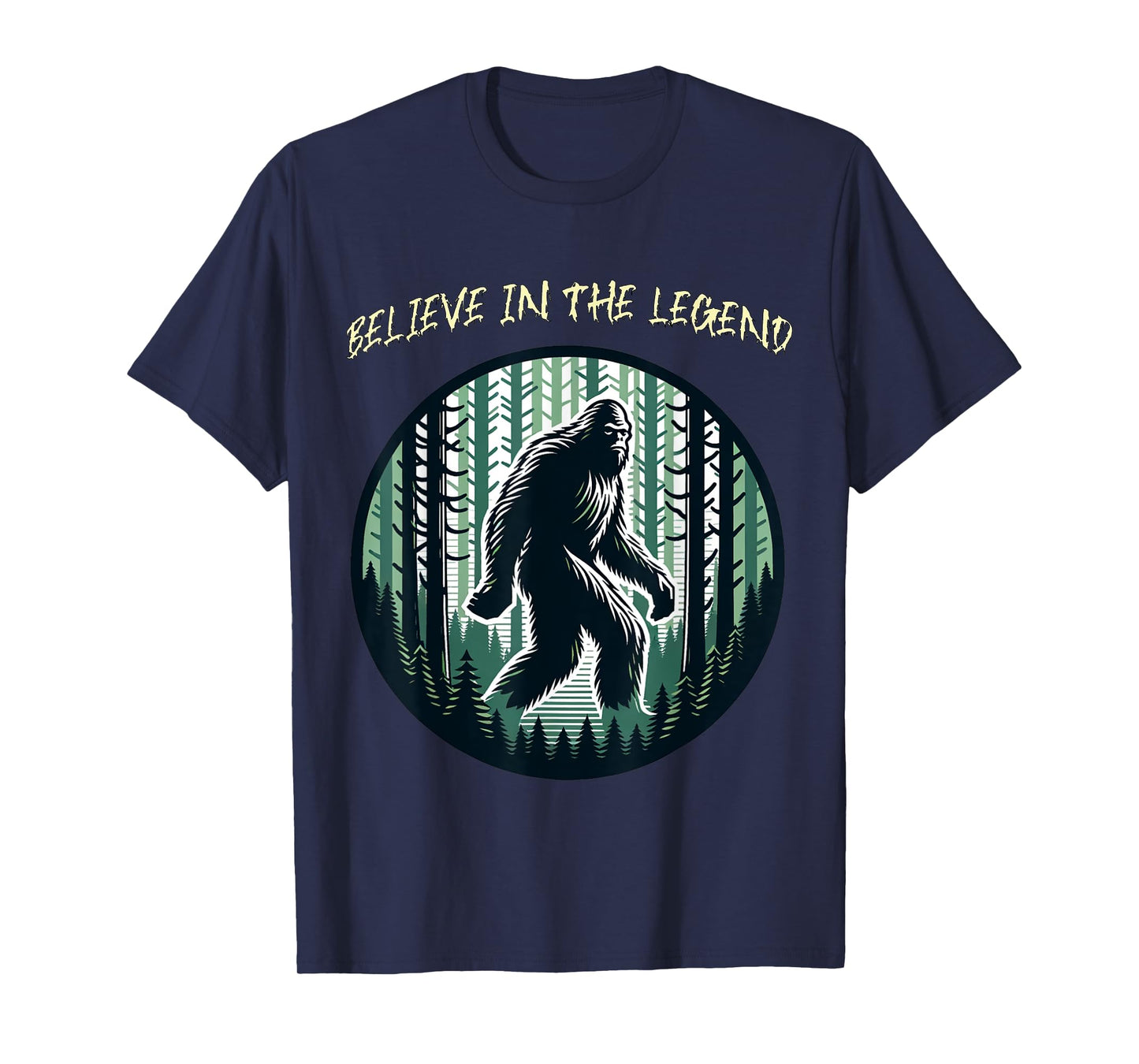 Sassy the Sasquatch Funny Retro Camping Legend Cartoon T-Shirt