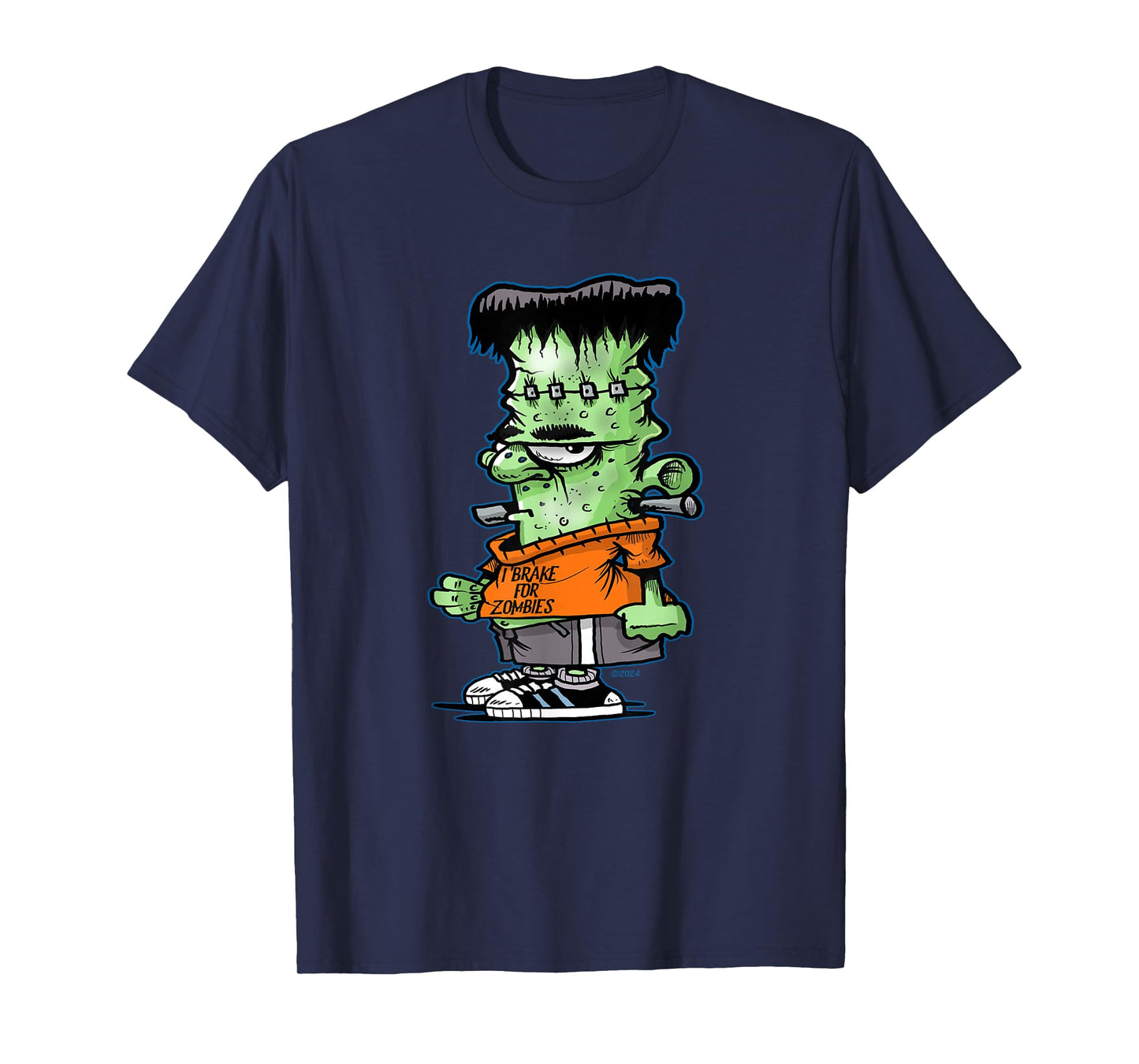 Little Frankie Stein Funny Halloween Monster Novelty T-Shirt