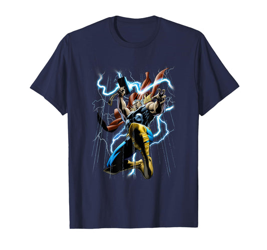 Marvel Comics Retro Classic Thunder & Lightning Mighty Thor T-Shirt