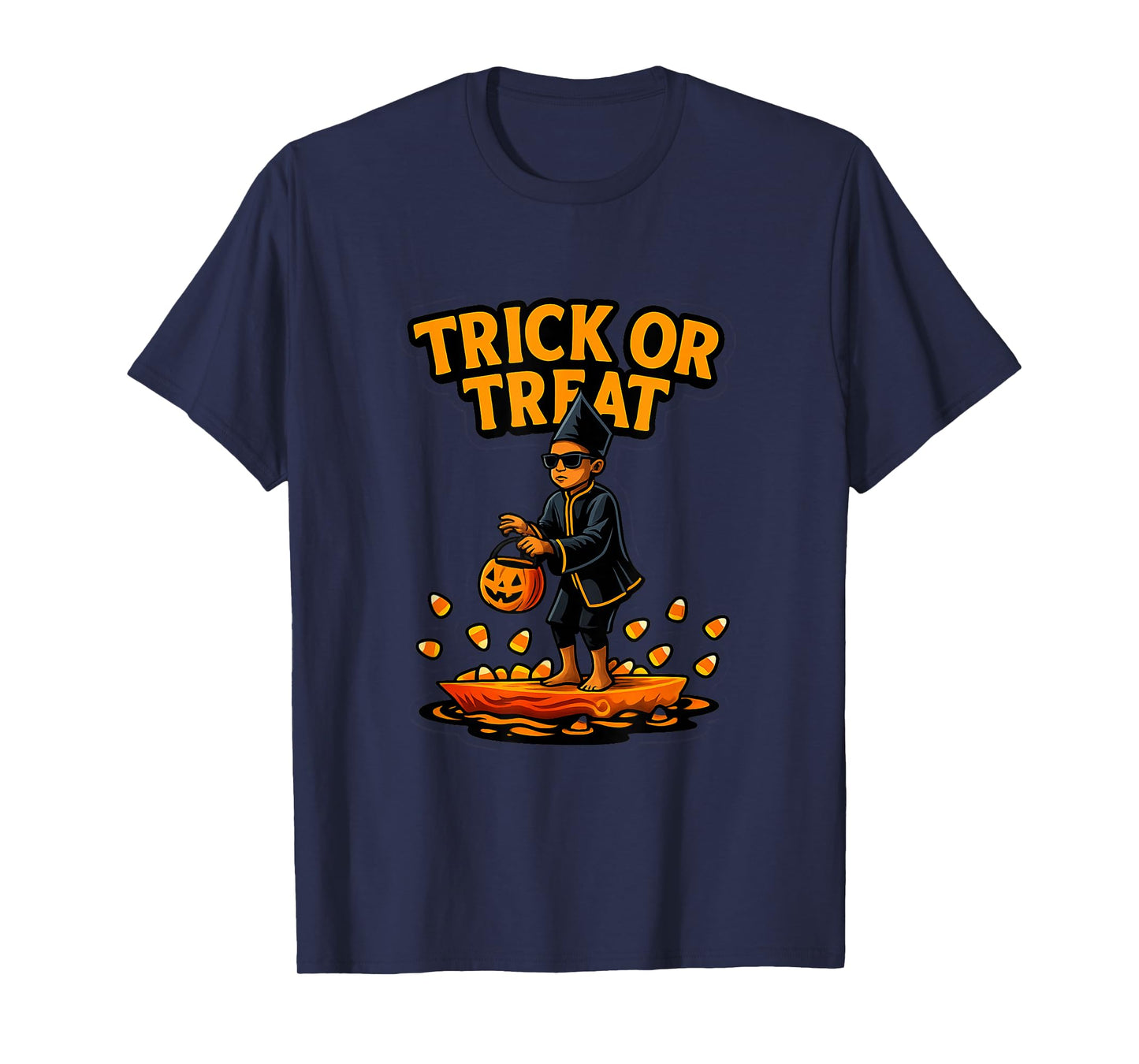 Aura Farming Trick or Treat Halloween Costume Vibes T-Shirt