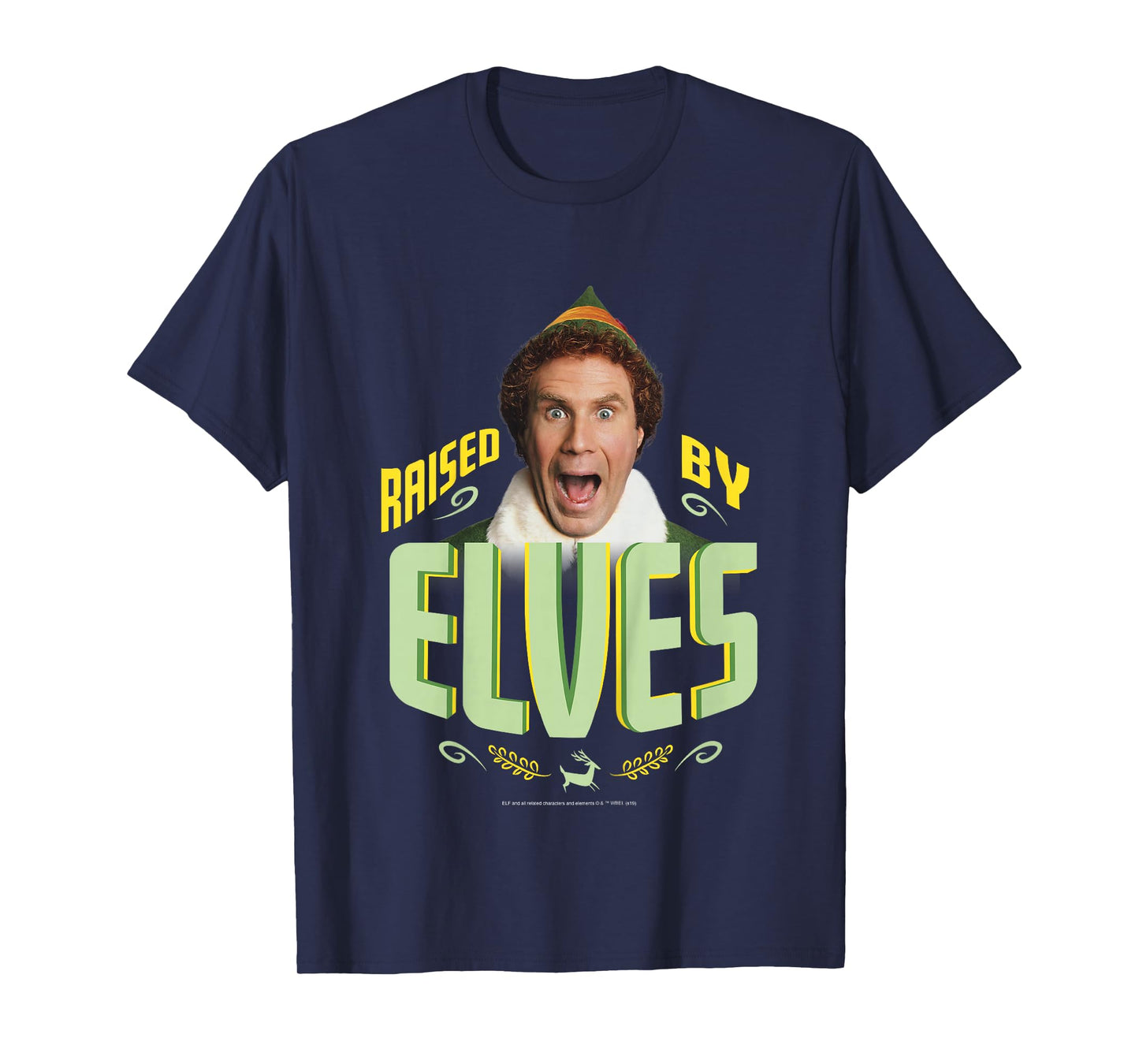 Kids Elf Buddy Raised By Elves Screaming Portrait T-Shirt
