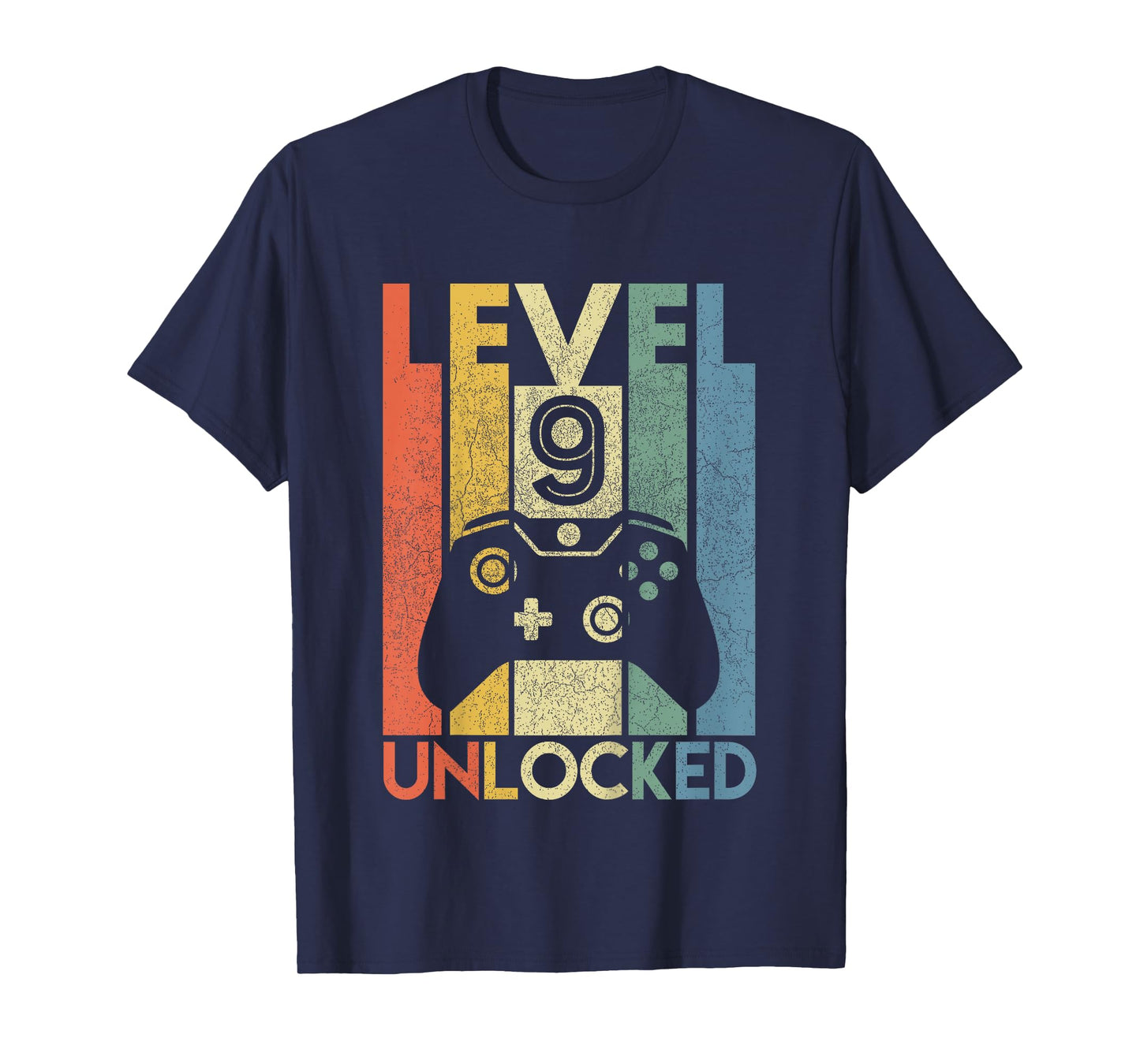 Level 9 Unlocked Shirt Funny Video Gamer 9th Birthday Gift T-Shirt