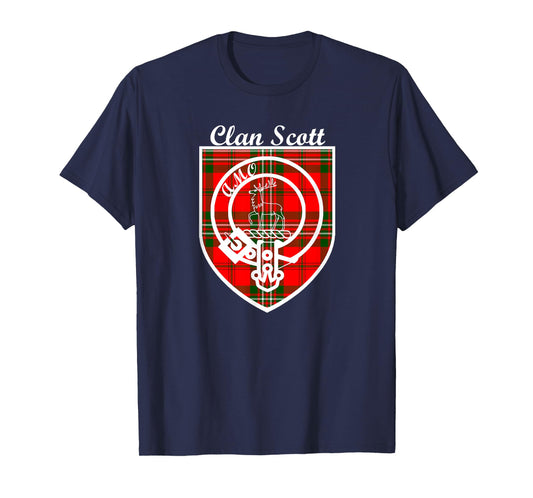 Scott surname last name Scottish Clan tartan badge crest T-Shirt