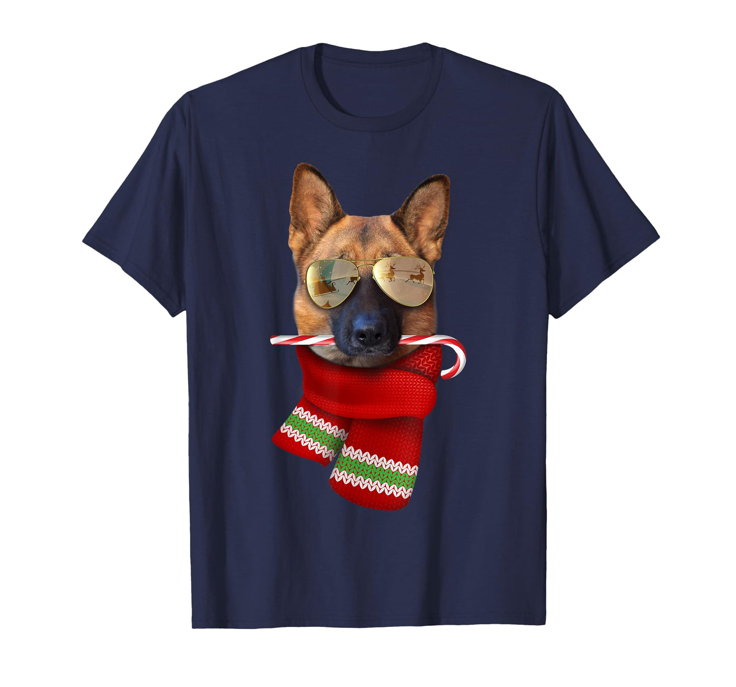 German Shepherd shirt Christmas Gift Dog Lovers Sunglasses T-Shirt