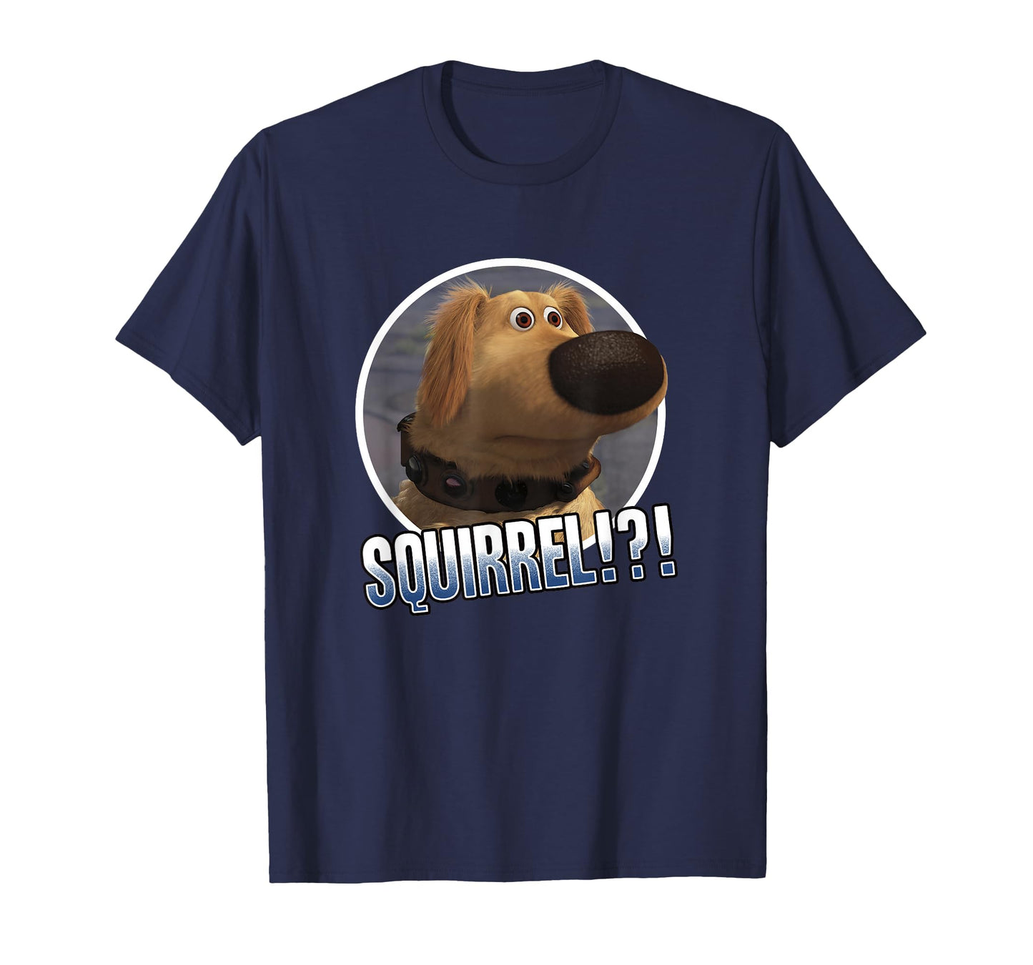 Disney Pixar Up Squirrel!?! Cute Dug Spaced Out Portrait T-Shirt
