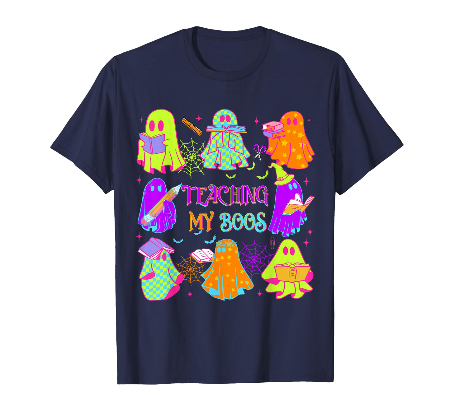 Teaching My Boos Ghost Halloween Teacher Spooky Season Women T-Shirt