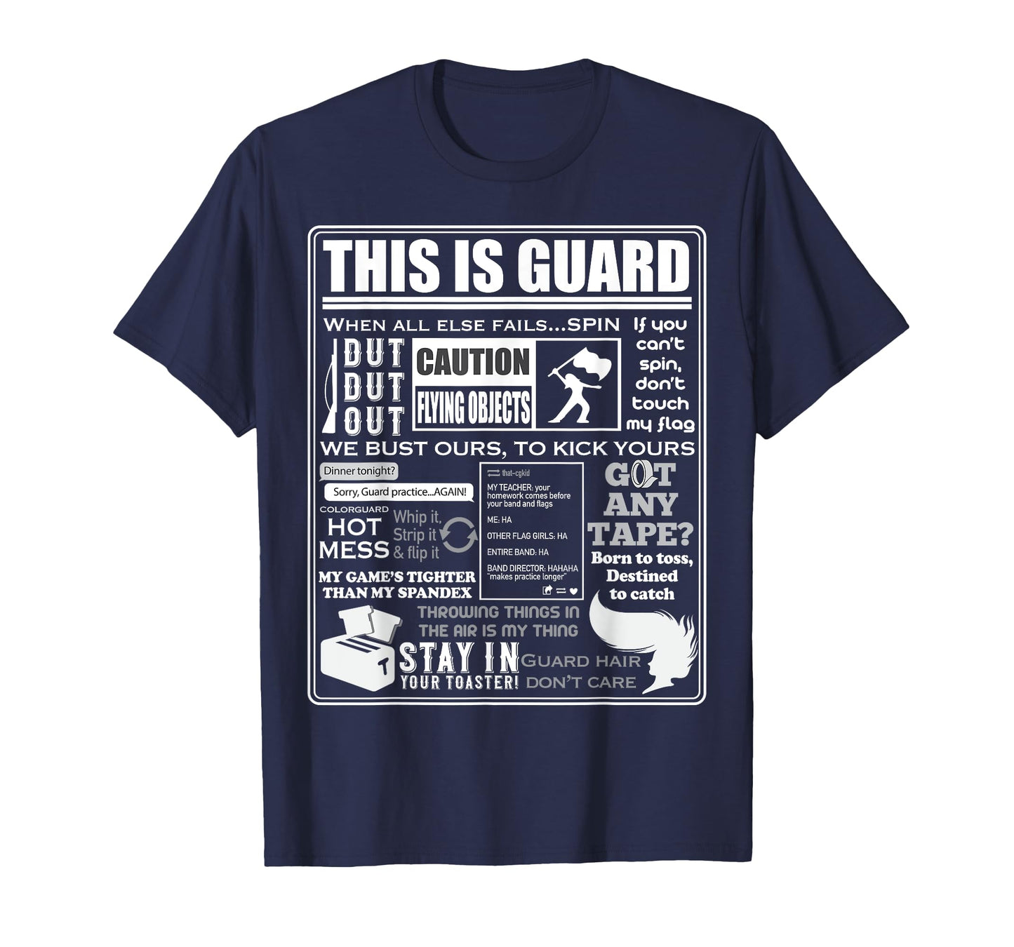 Dies ist Color Guard Funny Color Guard Sayings and Memes T-Shirt