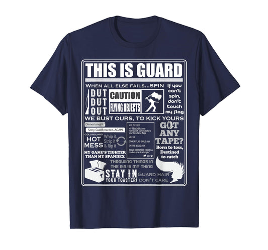 Dies ist Color Guard Funny Color Guard Sayings and Memes T-Shirt