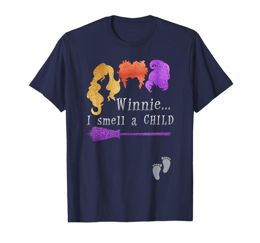 Pregnancy Halloween Costume For Women Winnie I Smell A Child T-Shirt