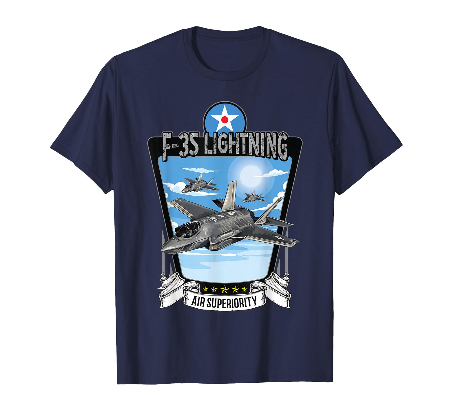 American Aircraft Camouflage F35 Lightning T-Shirt
