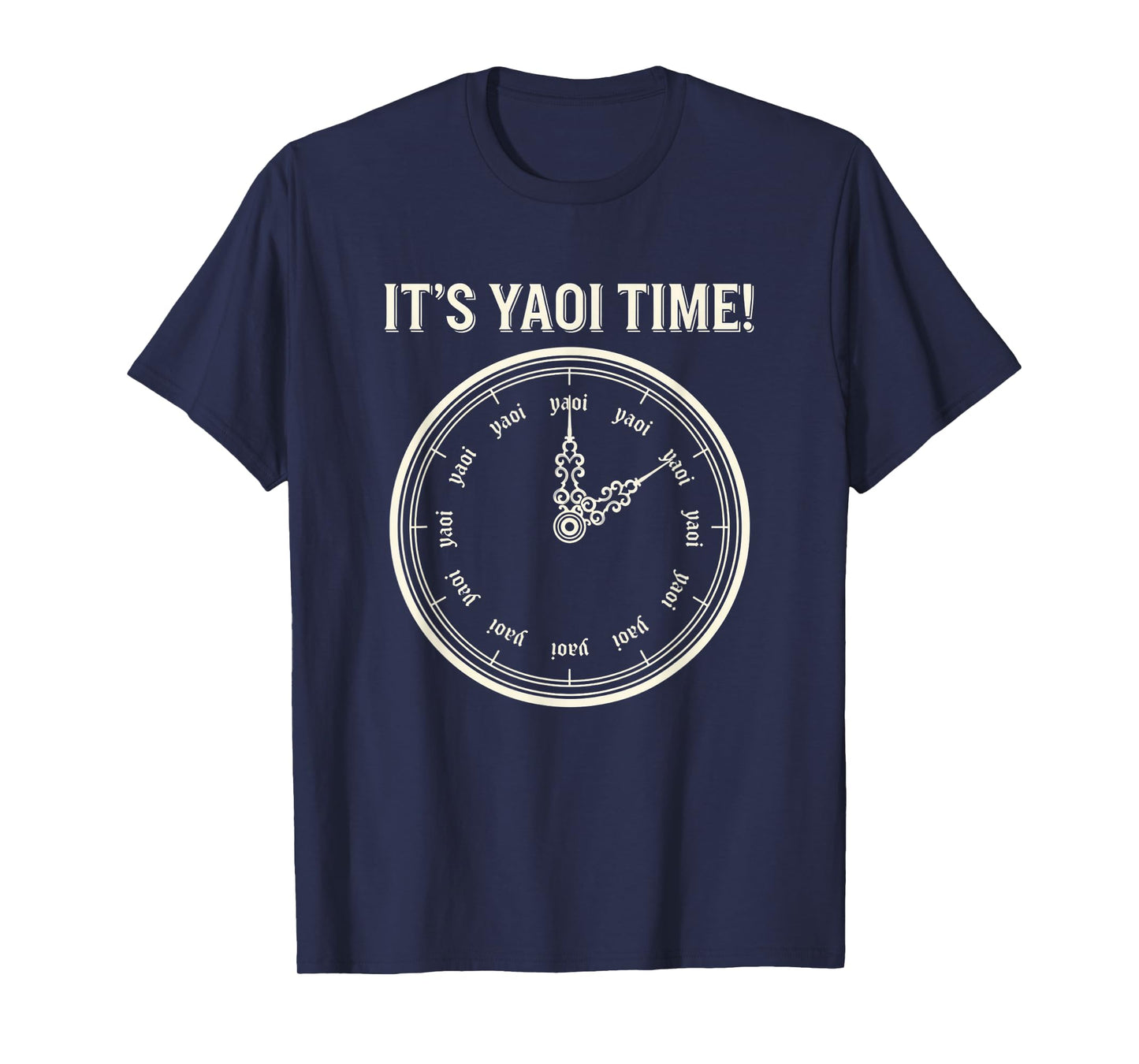 Anime Yaoi Clock, It's Yaoi Time! BL Otaku Manga Fan Design T-Shirt