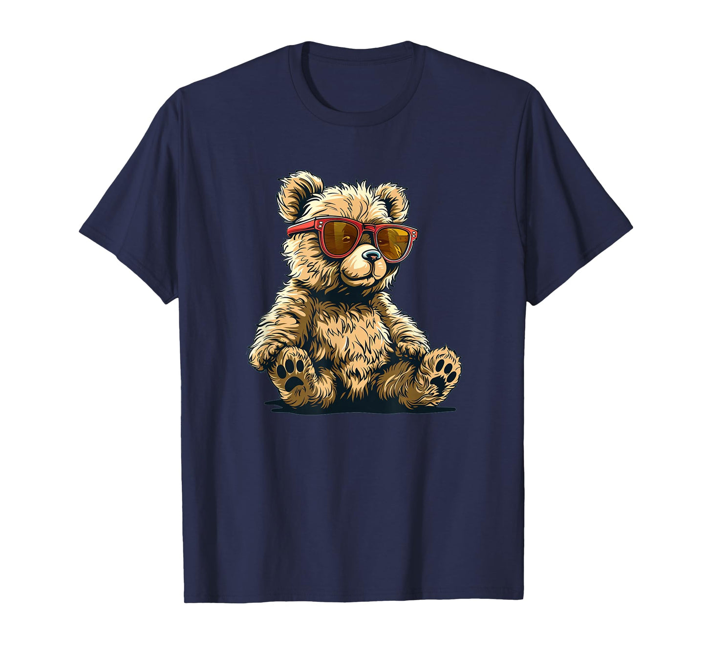 Cool Teddy bear with sunglasses outfit for boys and girls T-Shirt