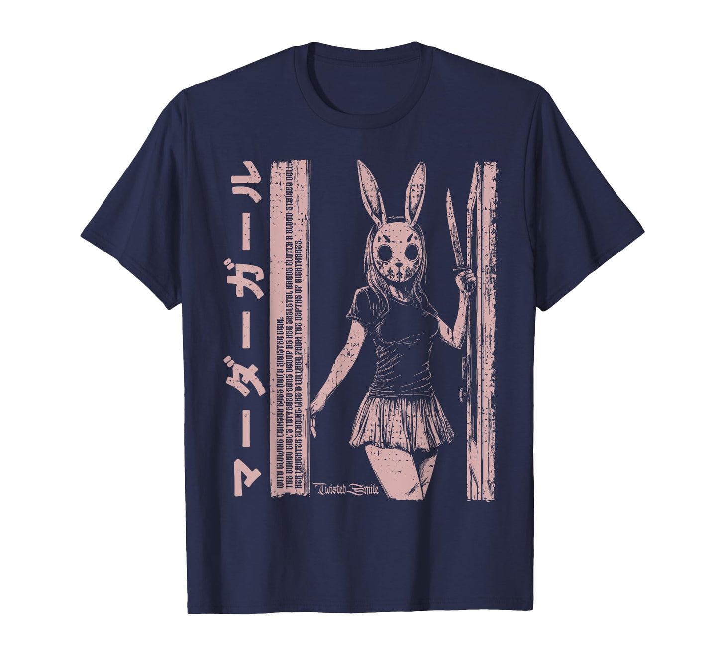 Anime Horror Bunny Aesthetic Soft Grunge Waifu Japanese Girl T-Shirt