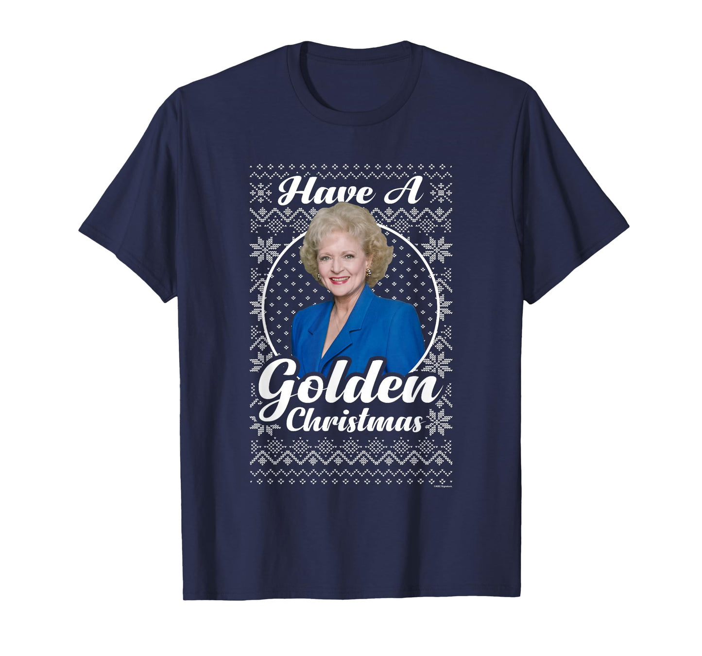 The Golden Girls Iconic Rose Have A Golden Christmas Logo T-Shirt