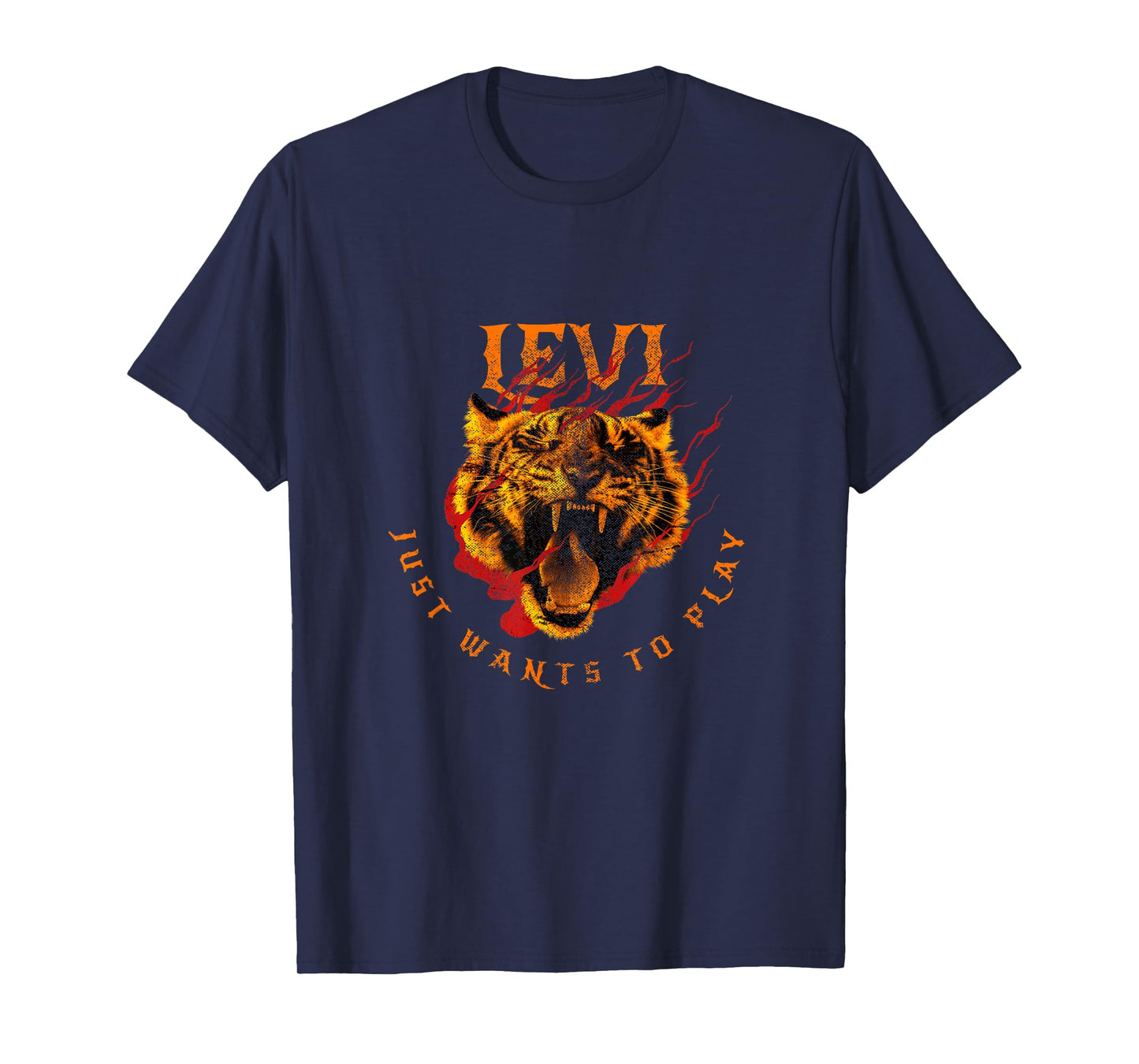LEVI - Cute Boy Name with cool Tiger: Just wants to play T-Shirt