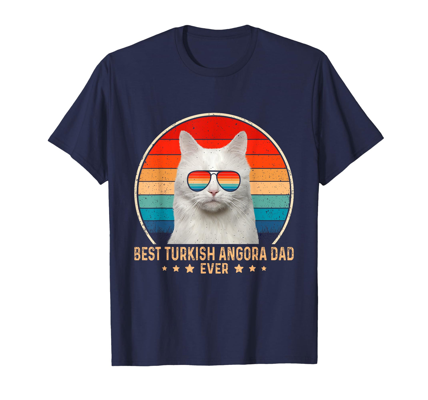 Vintage Best Turkish Angora Dad Ever Father's Day Mens T-Shirt