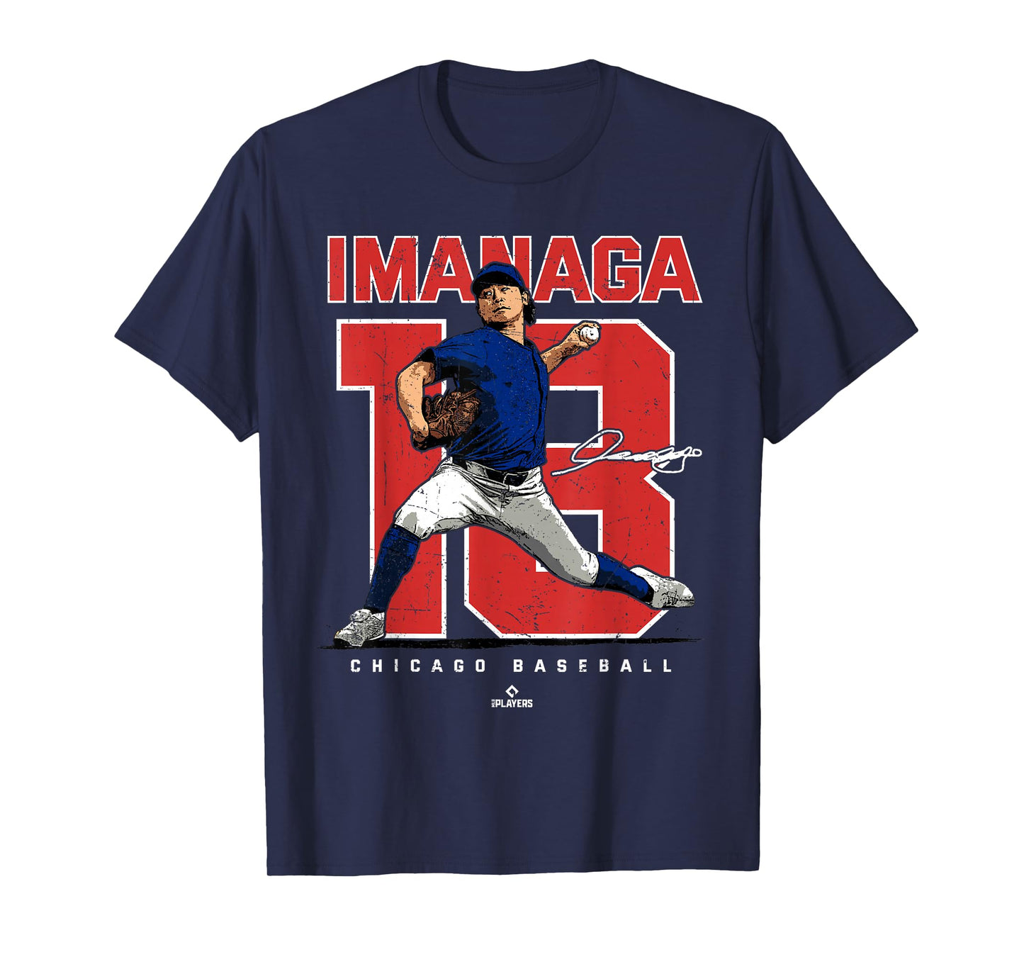 Number and Portrait Shota Imanaga Chicago MLBPA T-Shirt