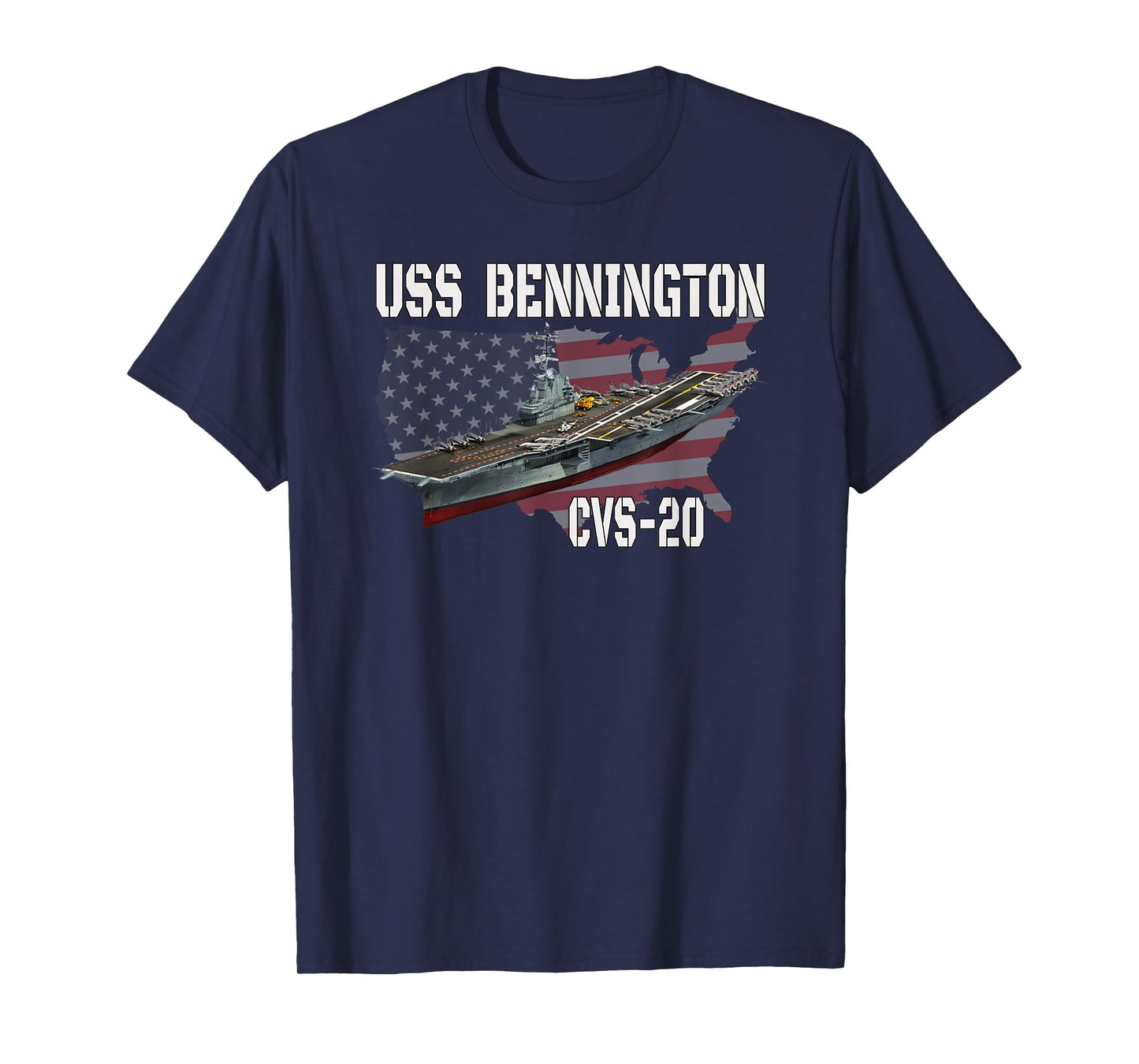 USS Bennington CVS-20 Aircraft Carrier Veterans Day Father's T-Shirt