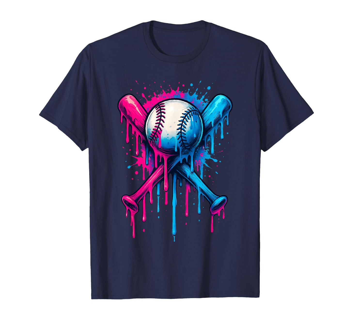 Baseball Drip For Boys Ice Cream Drip Toddler Boys Baseball T-Shirt