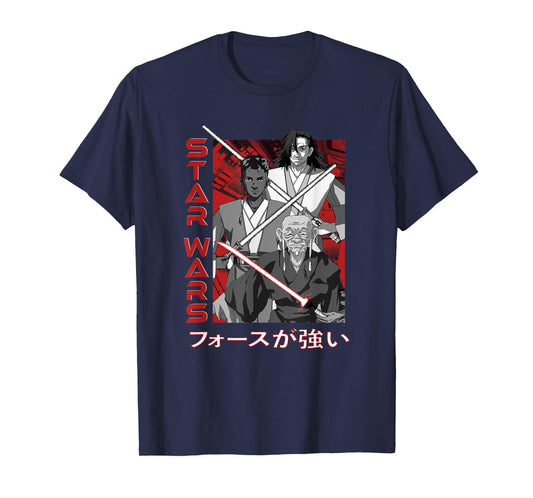 Star Wars Visions Anime Kanji Poster T-Shirt