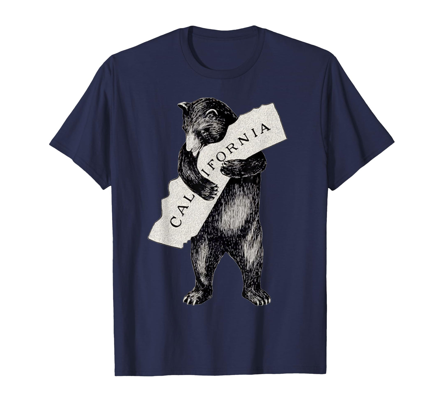 Bear Hug Retro I Love California Shirt Art-Vintage Cali Bear T-Shirt