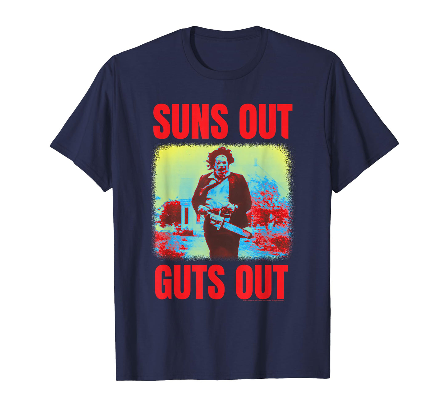 The Texas Chainsaw Massacre Suns Out Guts Out Horror T-Shirt