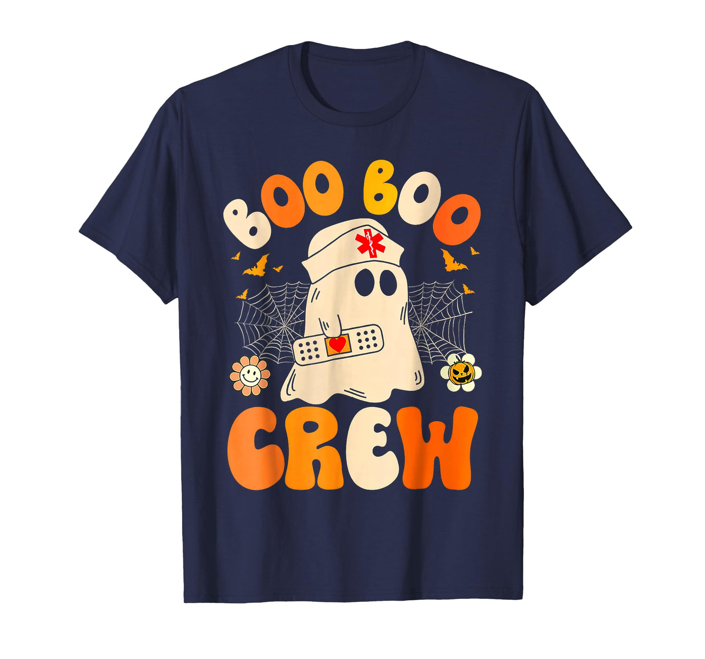 Groovy Boo Boo Crew Nurse Ghost Halloween Nurse T-Shirt