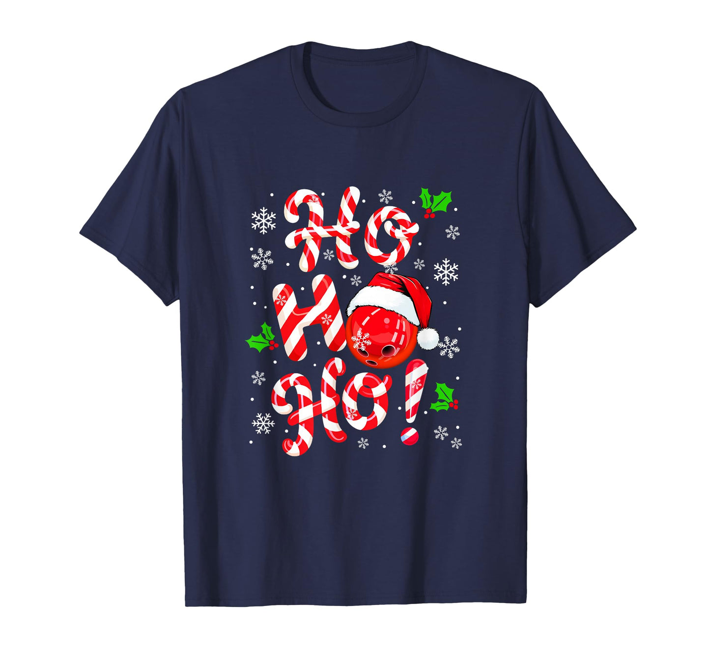 Ho3 Christmas Candies Lover Matching Bowling Player Team T-Shirt