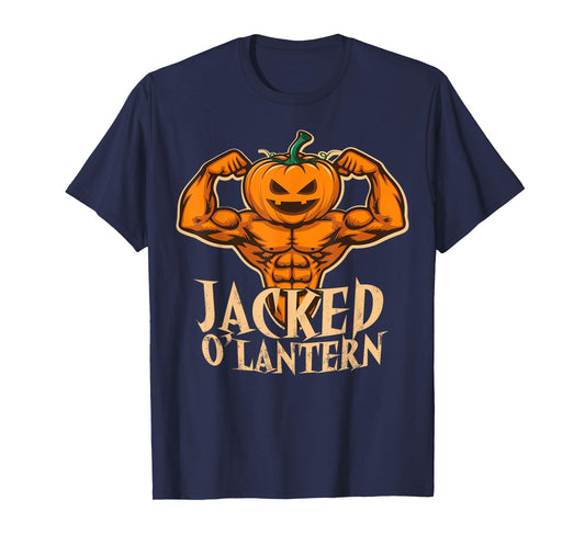 Funny Jacked Halloween Pumpkin Workout Motivation T Shirt T-Shirt