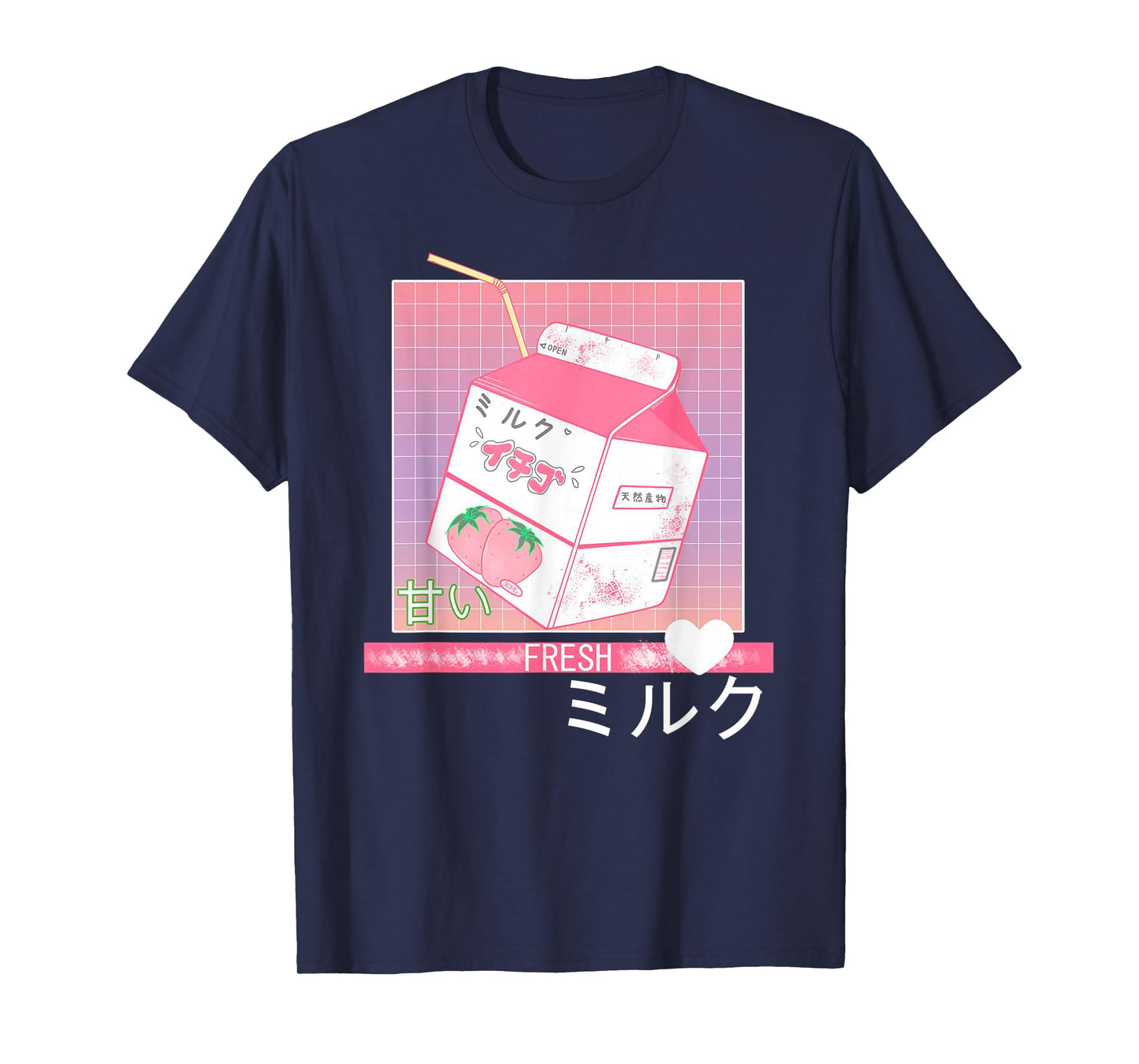 90s Japanese Otaku Stylish Aesthetic Milk T-Shirt T-Shirt