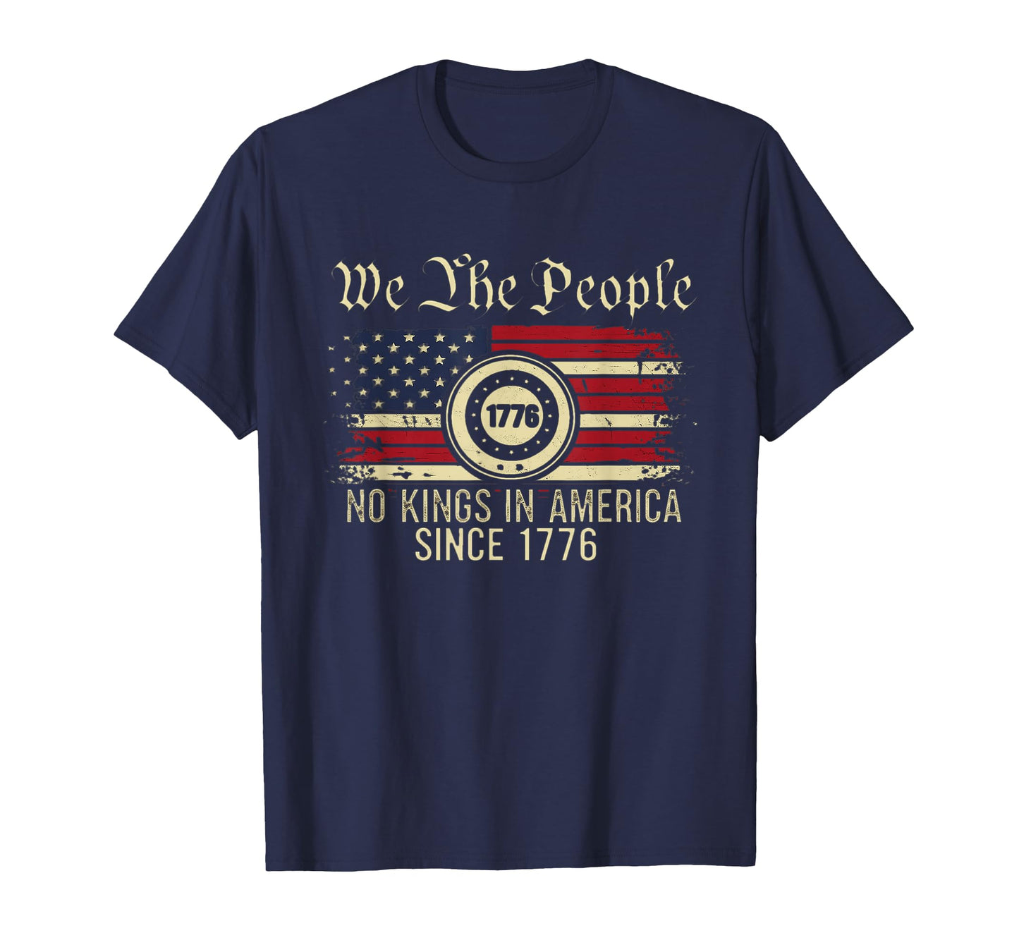 Let's go Taco No Kings In America Since 1776 American Flag T-Shirt