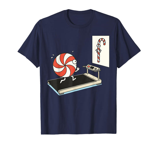 Funny Christmas Candy Cane Peppermint Candy Humor Jokes Kids T-Shirt