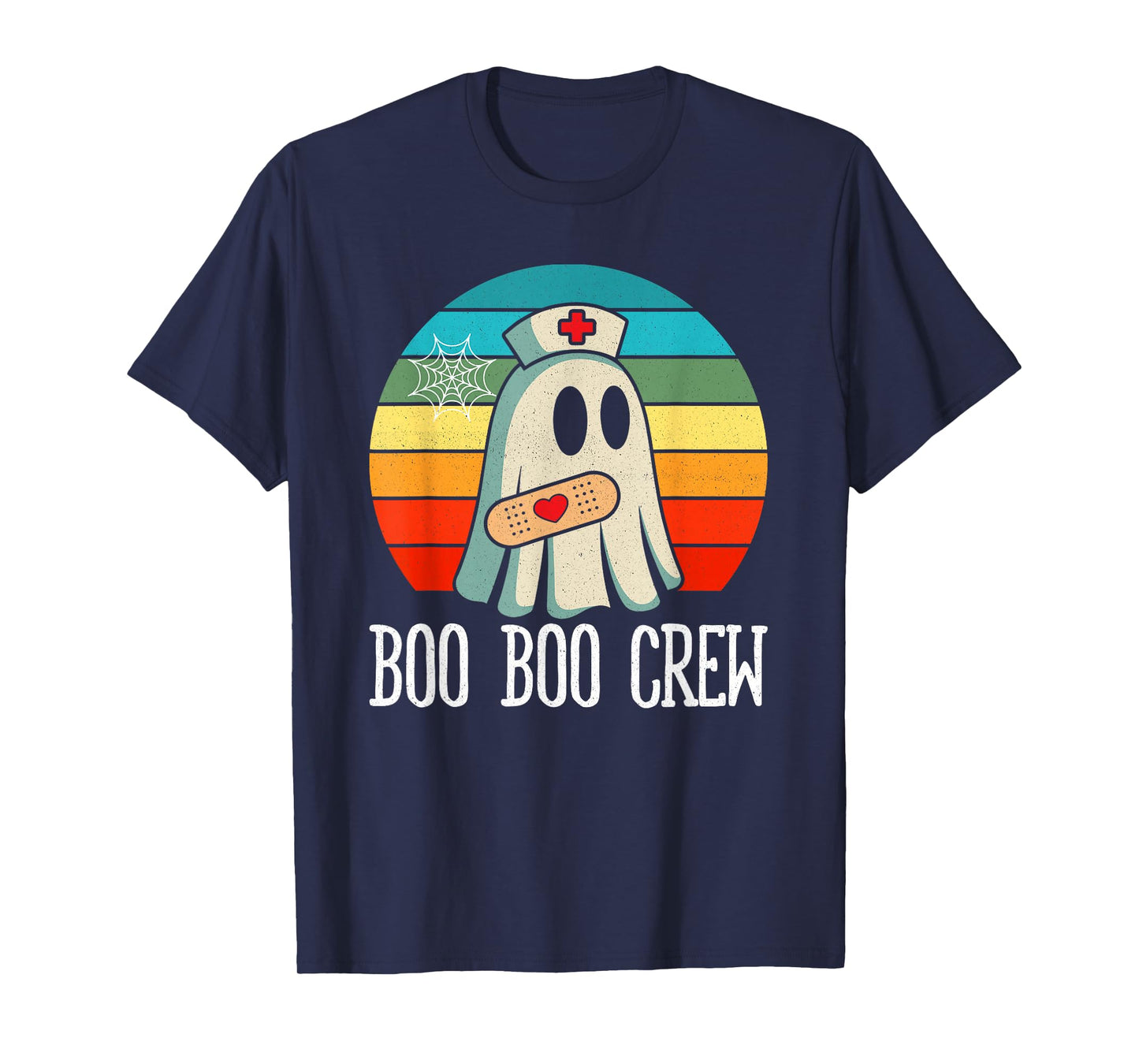 Boo Boo Crew Ghost Nurse Halloween Costume Nursing Women T-Shirt